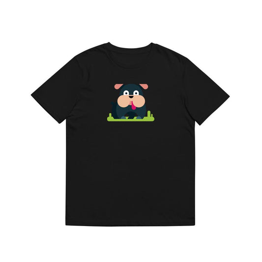 Black Dog with Pink Ears T-Shirts
